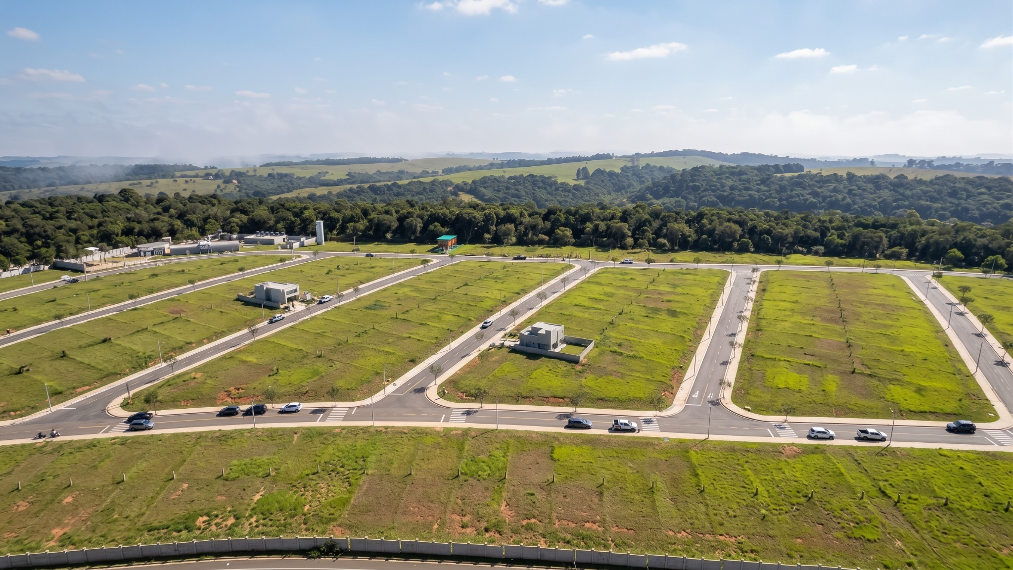 Vista aérea de área urbanizada com participação da Rio Tokyo
