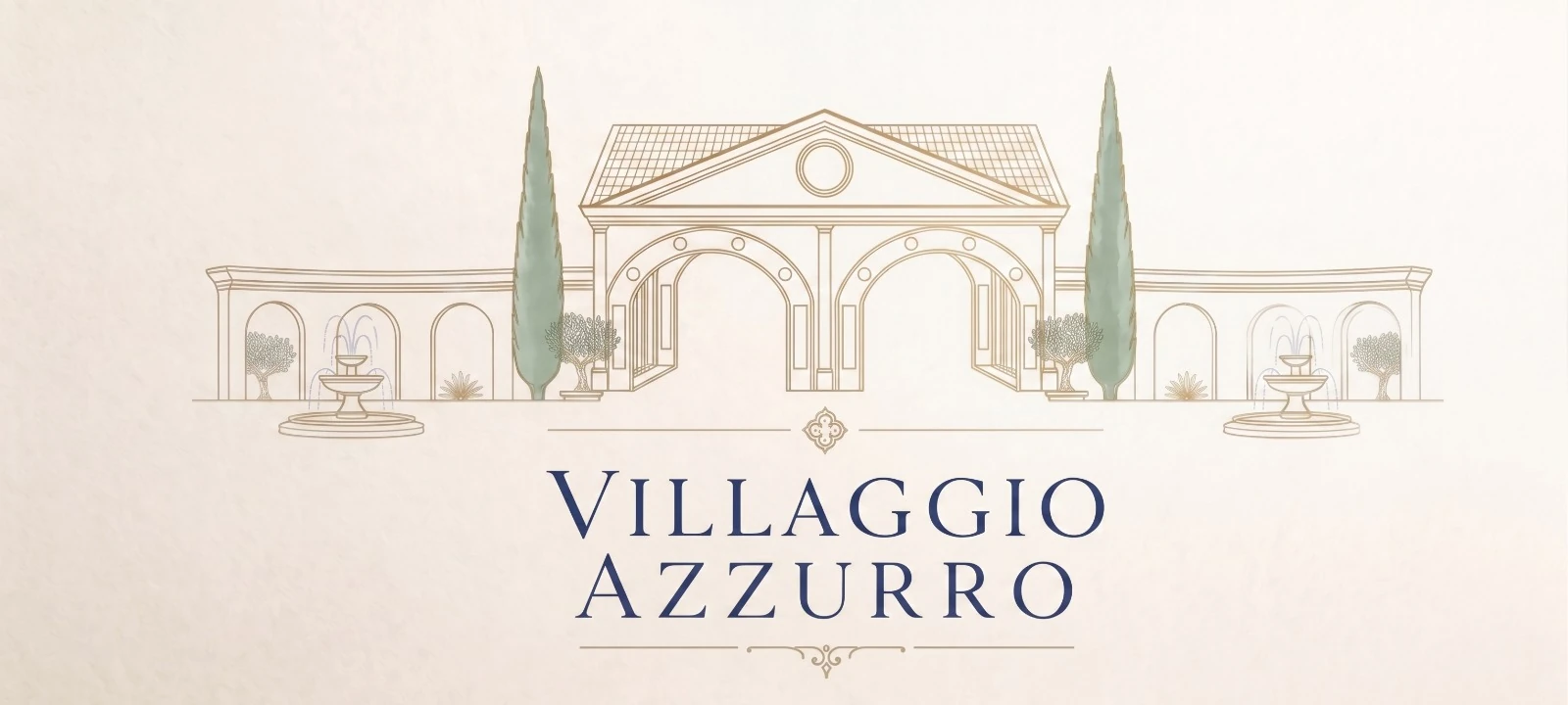 Identidade visual Villaggio Azzurro